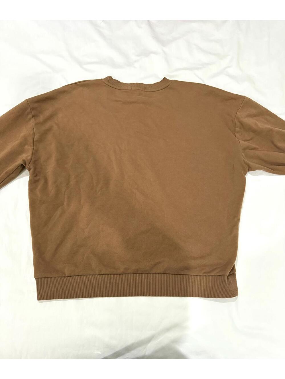 NUUDS Chocolate Nashville Embroidered Popup Original Crewneck Sweatshirt- Large - Picture 4 of 7